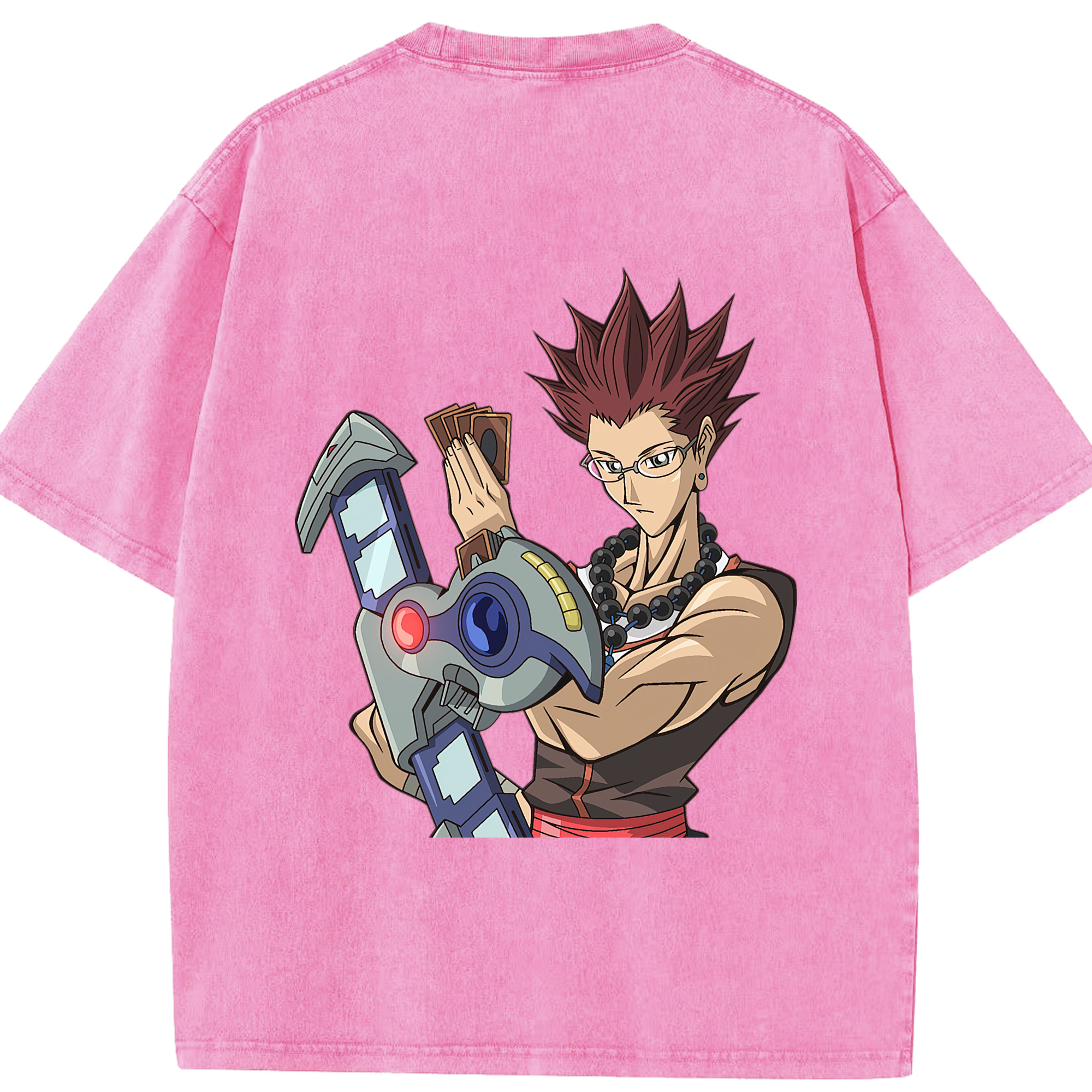 （画像用） 遊☆戯☆王 Yu-Gi-Oh! 綿100% ヴィンテージ風 半袖Tシャツ（背面プリント）